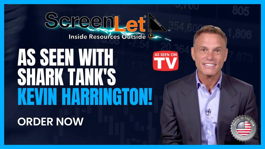 Kevin Harrington endorsing ScreenLet, the window screen pass-through solution, as seen on TV
